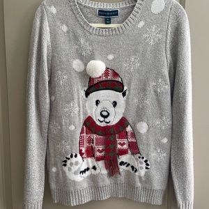 Ugly Polar Bear Christmas Sweater
